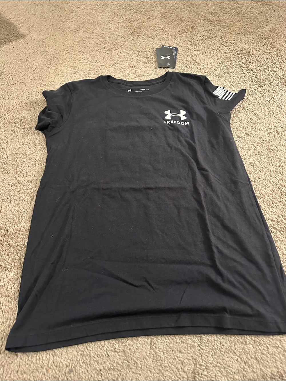 Under Armour Black Short Sleeve Logo Tee